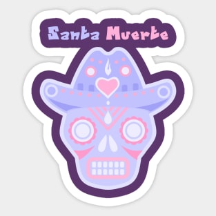 Santa Muerte / violet Sticker